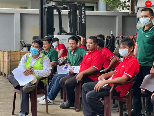 อบรมลูกค้าขับรถโฟล์คลิฟท์อย่างปลอดภัย