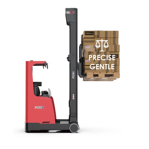การยกตามสัดส่วนเพื่อความแม่นยำ Reach Truck รุ่น CQD14-16L3