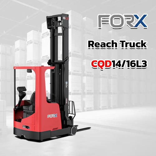 รีวิว Reach Truck รุ่น CQD14-16L3 รถโฟล์คลิฟท์นั่งข้าง